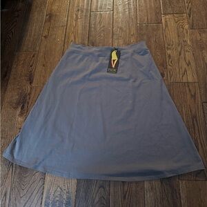 BGDK Gray Circle Stretch Fit Mini Skirt